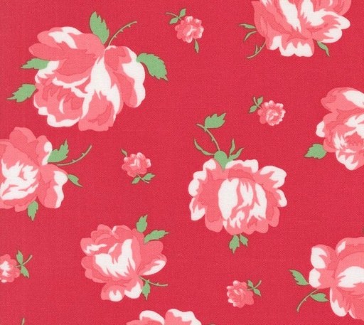 [MOD-55320-12] Summertime Rosie Florals Red by Camille Roskelley for Moda Fabrics
