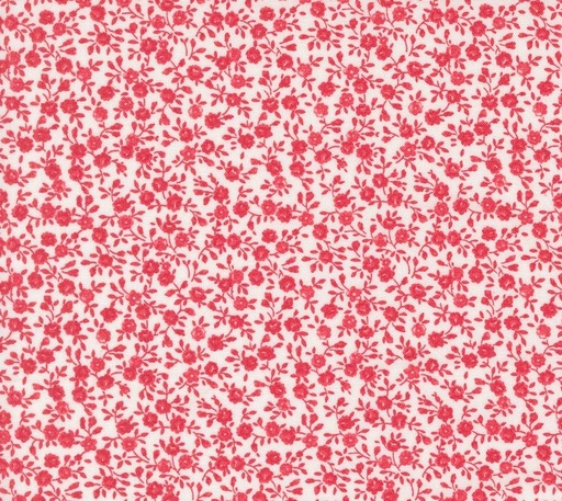 [MOD-55321-32] Summertime Bloom Floral Cream Red by Camille Roskelley for Moda Fabrics