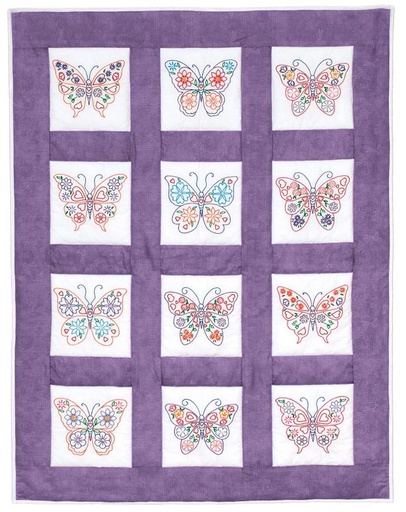 [JD-737-729] Butterflies 9 Inch Theme Quilt Blocks from Jack Dempsey