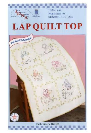[JD-940-6] Sunbonnet Sue Lap Quilt from Jack Dempsey