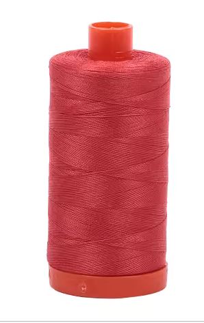 [MK-50-2255] Aurifil 50 Wt. Thread - Dark Red Orange 2255