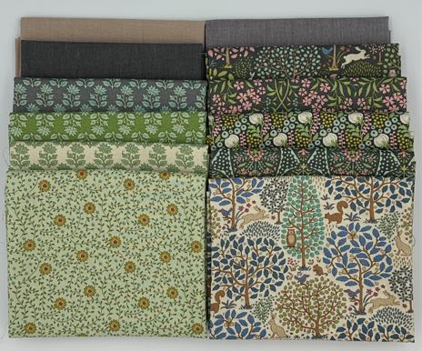 [TildaGreenFQB] Tilda Green Fat Quarter Bundle