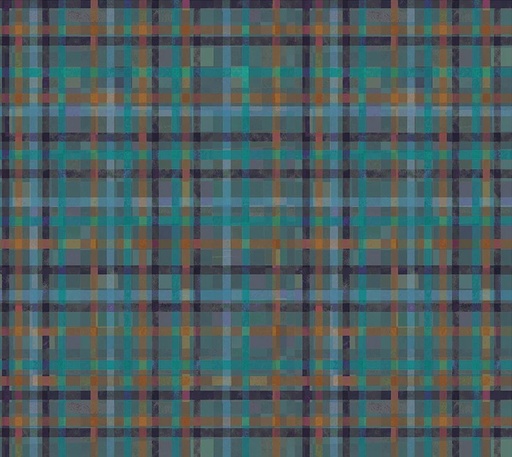 [WF-54537-2] Fur-ever Friends Playful Plaid Slate by Gareth Lucas for Windham Fabrics