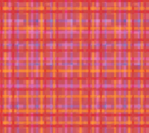 [WF-54537-8] Fur-ever Friends Playful Plaid Red by Gareth Lucas for Windham Fabrics