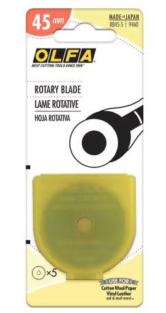 [O-9460] Olfa 45 mm Rotary Blades 5 pack