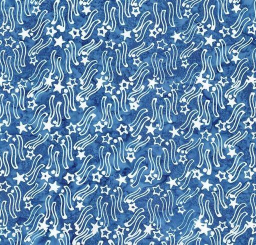 [RB-23195-295] Expressions Batiks Let Freedom Reign Stars & Stripes Lapis from Riley Blake Designs
