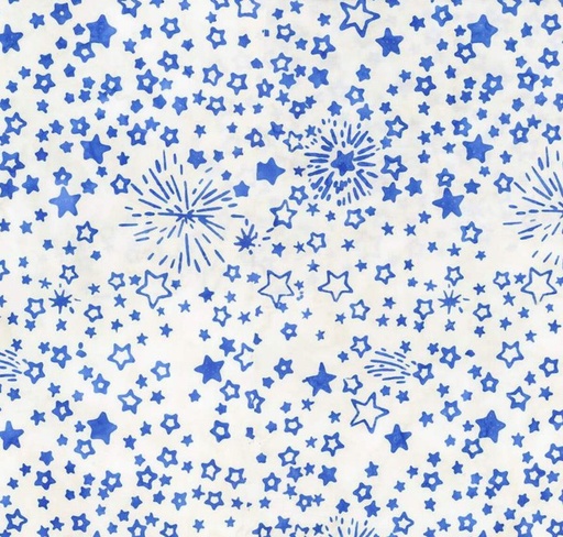 [RB-23197-293] Expressions Batiks Let Freedom Reign Stars Blueprint Matte from Riley Blake Designs