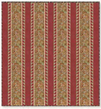 [PP-Redhouse] Red House Gardens Quilt Kit from Morris Studio