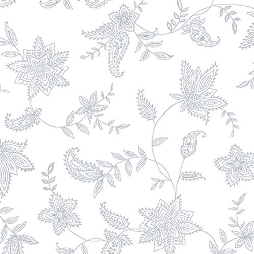 [HG-1678-01] Quilter's Flour VI Lacy Floral White on White from Henry Glass Fabrics
