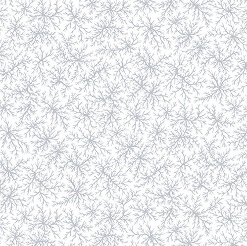 [HG-1692-01] Quilter's Flour VI Branches White on White from Henry Glass Fabrics