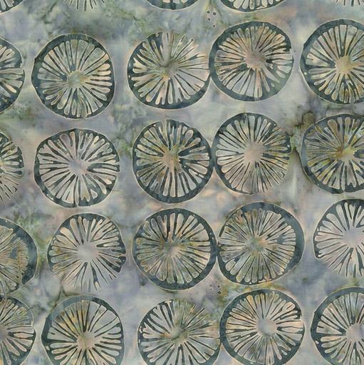 [NOR-83381-41] Mushroom Medley Batiks Cap Stamp Storm Cloud from Banyan Batiks
