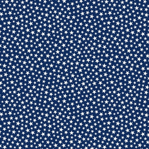 [MAY-10846-N] Star-Spangled Beauty Sparkle Stars Navy by Kimberbell for Maywood Studio