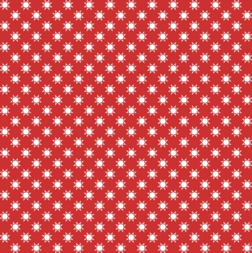 [MAY-10845-R] Star-Spangled Beauty Tiny Quilt Stars Red by Kimberbell for Maywood Studio