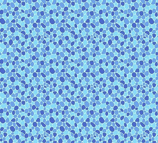[AND-1278-B] Thousand Steps Pebbles Aegean by Sarah Maxwell for Andover Fabrics