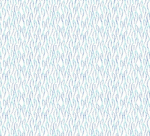 [AND-1280-LB] Thousand Steps Bubbles White Cap by Sarah Maxwell for Andover Fabrics