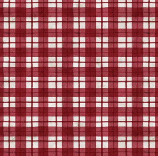 [PB-5763-R] Farmhouse Americana Patriotic Plaid Red by Cindy Jacobs for P&B Textiles