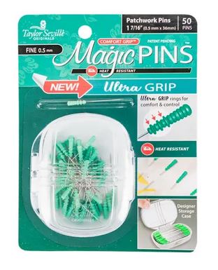 [TS-220023] Taylor Seville 50 Count Fine Ultra Grip Patchwork Magic Pins Taylor Seville
