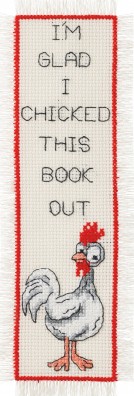 [WIC-054-353] Permin I'm Glad Bookmark Cross Stitch Kit
