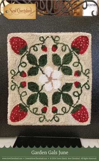 [SCH-166] Garden Gals Punch Club June Punch Needle Pattern from Sew Cherished