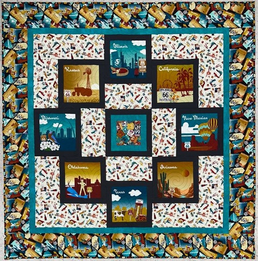 [PP-Route66] Route 66 Quilt Kit