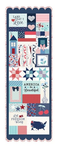 [PP-StarSpangledFKit] Star Spangled Beauty Machine Embroidery Fabric Kit