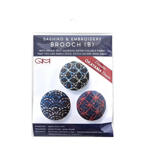 [HBRC2025-B] Sashiko & Embroidery Brooch Kit
