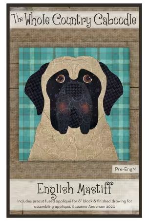 [WCC-PREENGM] English Mastiff Precut Prefused Applique Pack