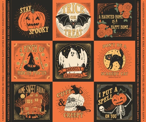 [MOD-20919-11] Home Sweet Haunt Haunted Square Panel by Stacy Iest Hsu for Moda Fabrics