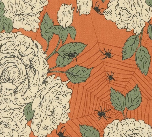[MOD-20911-14] Home Sweet Haunt Haunted Roses Pumpkin by Stacy Iest Hsu for Moda Fabrics