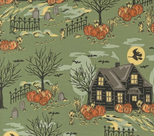 [MOD-20912-15] Home Sweet Haunt Haunted Forest Moss by Stacy Iest Hsu for Moda Fabrics