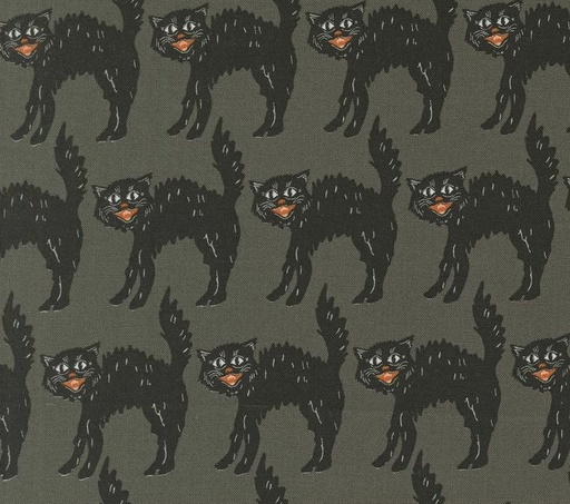 [MOD-20915-12] Home Sweet Haunt Little Black Cat Stone by Stacy Iest Hsu for Moda Fabrics