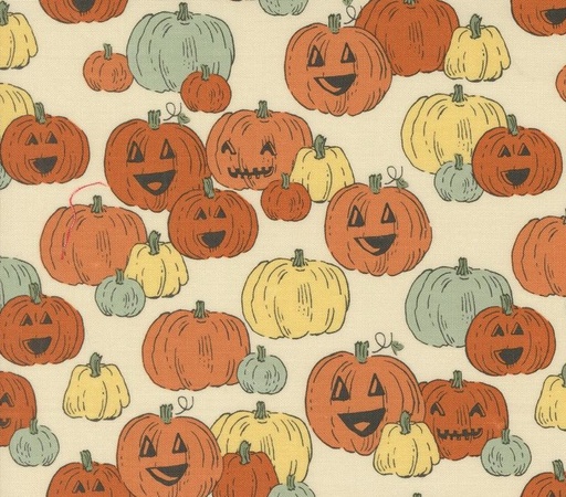 [MOD-20916-11] Home Sweet Haunt Pumpkin Patch Bone by Stacy Iest Hsu for Moda Fabrics