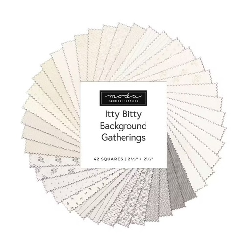 [MOD-49280-MC] Itty Bitty Background Gatherings Mini Charm Pack by Primitive Gatherings for Moda Fabrics