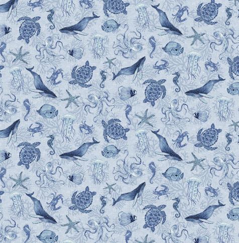 [PP-CobaltPristineB] Cobalt Pristine Seas Quilt Backing Kit