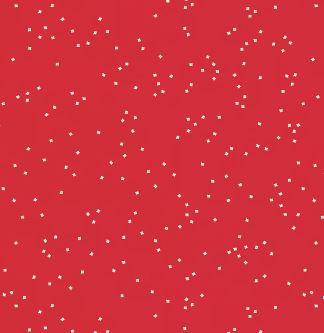 [RB-715-Red] Blossoms White On Red Background From Riley Blake Designs