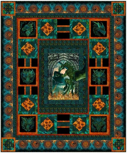 [PP-EmeraldReign] Emerald Reign Quilt Kit by In the Beginning