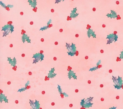 [MOD-21837-13] Love and Cheer Holly Berry Dot Ballet by Amarilys Henderson for Moda Fabrics
