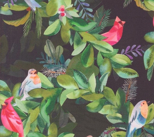 [MOD-21831-15] Love and Cheer Garland Aviary Coal by Amarilys Henderson for Moda Fabrics