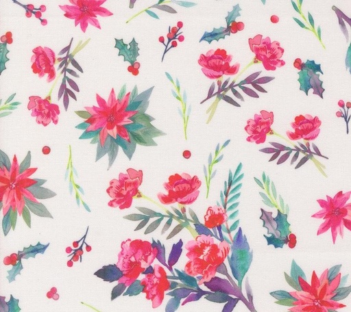 [MOD-21832-11] Love and Cheer Christmas Bouquet Snowflake by Amarilys Henderson for Moda Fabrics