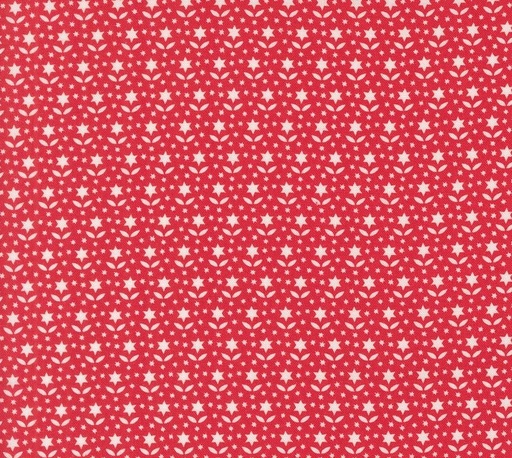 [MOD-35405-14] Buon Natale Star Blooms Pomegranate by Fig Tree Co for Moda Fabrics