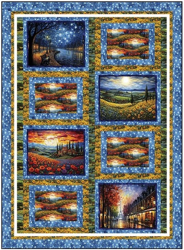 [PP-CestMagnifique] C'est Magnifique Quilt Kit from 3 Wishes