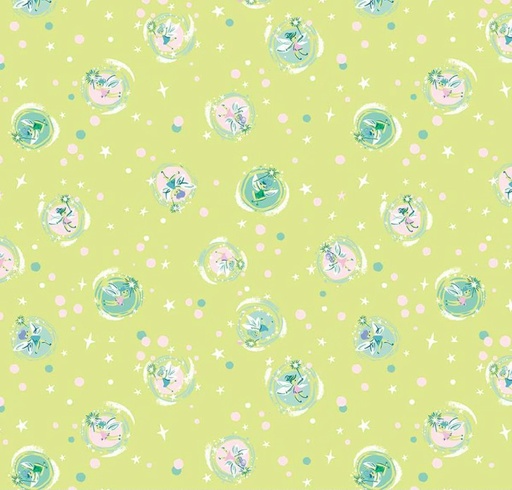 [RB-15904-LEMNGRS] Forever Neverland Tink Lemon Grass by Jill Howarth for Riley Blake Designs