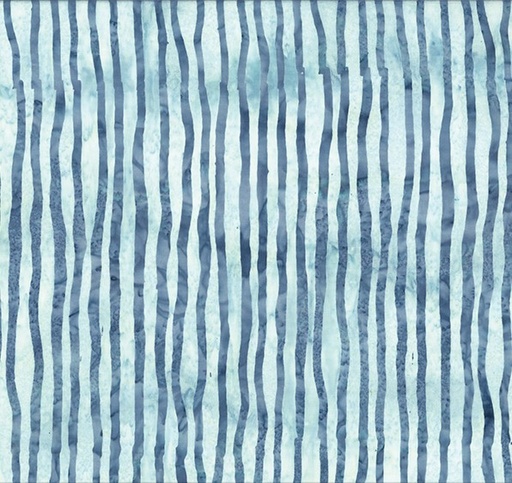 [HOF-SC5-176] Frog Pond Jelly Batik Stripe Ice by Susan Claire for Hoffman Fabrics