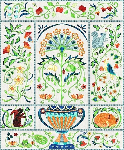 [HOF-SCMLK-170] Meadowland Laser Cut Kit by The Gourmet Quilter for Hoffman Fabrics