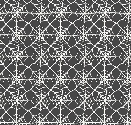 [RB-16033-CHRCL] Hey Pumpkin Webs Charcoal by My Mind's Eye for Riley Blake Designs