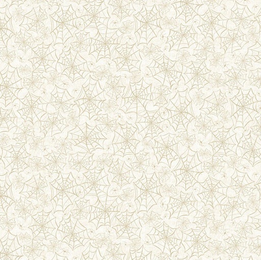 [PB-5831-E] Hocus Pocus All Over Webs Cream by Deane Beesley for P&B Textiles
