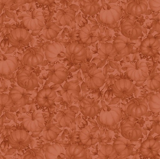 [PB-5884-O] Bountiful Tonal Pumpkins Orange by Sandy Clough for P&B Textiles