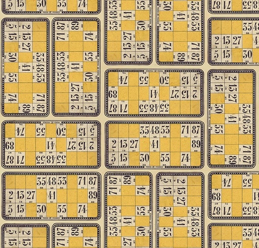 [FR-PWTH246-YLW] Palette Yellow Numbers Yellow by Tim Holtz for FreeSpirit Fabrics