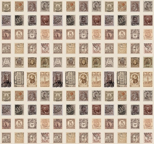 [FR-PWTH251-NETRL] Palette Neutral Stamps Neutral by Tim Holtz for FreeSpirit Fabrics