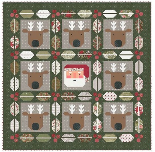 [PP-ChristmasCrew] Christmas Crew Quilt Kit by Lella Boutique from Moda